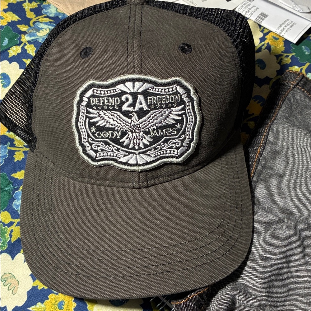 Cody James 2A Defend Freedom Olive Green & Black Trucker Cap